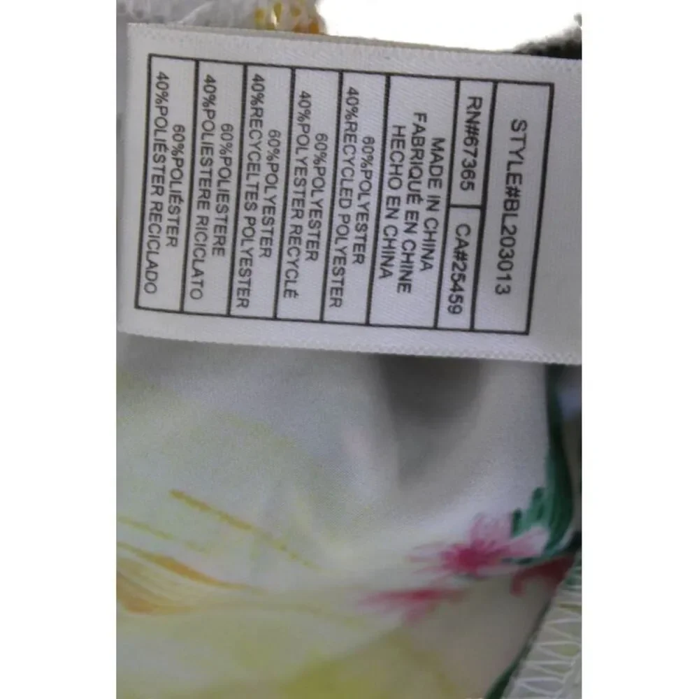 BB Dakota Womens Textured Elastic Waistband Floral Shorts White Size XS